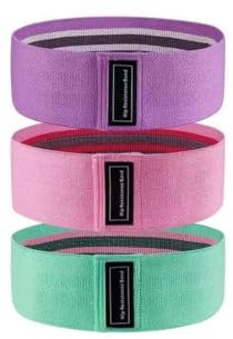 GXGM 3er Set Resistance Bands Fitnessband Fitnessbänder Stoffbänder Widerstandsbänder für Krafttraining Muskelaufbau Hip Beintraining Gymnastikband für Workout Yoga Pilates