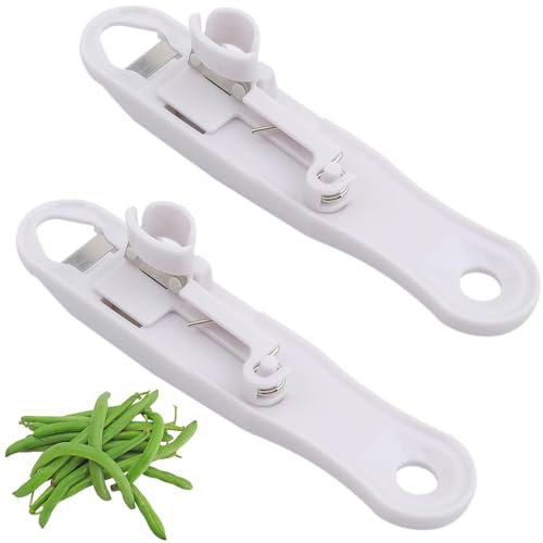 2 Pcs Runner Bean Slicer, Green Bean Stringer, Hand-Held Multi-Functional French Style Cutter - Essential Kitchen Tool