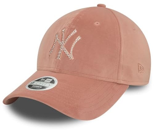 New Era 9Forty Damen Cap - Velour Diamante NY Yankees rosa