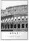 Reisedruck, Italien, Rom, Poster, Schwarz-Weiß-Druck, einzigartige Wandkunst, Koordinaten, minimalistisches Bürodekor, Stadtwahrzeichen-Bild, 50 x 70 cm, ohne Rahmen