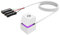 Boddceto Bouton d'alimentation Externe pour Carte Mère de PC avec Interrupteur de Couleur LED Multicolore pour Ordinateur de Bureau, Câble D'Extension pour Bureau.