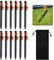 Newofview Camping Heringe,12 Stück Ultralight Heavy Duty Aluminium Legierung Zelt Stakes Pegs Nails Aluminium Zelt-Kleinteile Y-förmige Wirbel für Zeltplane, Camping, Strand