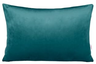 beties Samt&Sonders-Serie, Kissenhülle ca. 25x35 cm, aus deutschem Unternehmen in hochwertiger Qualität, Farbe: Petrol