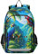RPLIFE Farbenfroher Papageien-Rucksack für Kinder, coole Rucksäcke für die Schule für Jungen, Kinderrucksack für Jungen, Bunte Papageien, EinheitsgröÃŸe