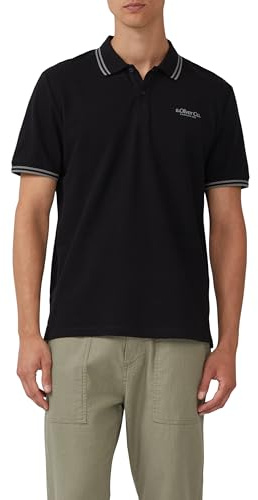 s.Oliver Piqué-Poloshirt mit Kontrastdetails und Logo