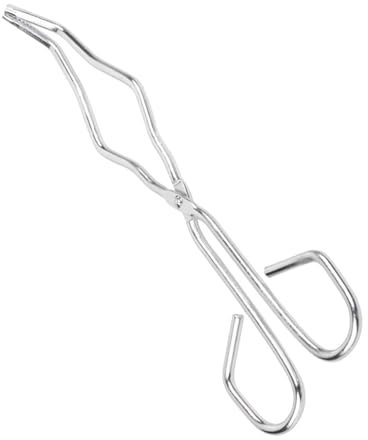 Pinzas para crisol, herramienta de laboratorio, herramienta de fusión de metal, abrazadera de crisol, suministros para laboratorio industrial