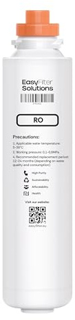 EasyFilter RO-Membran Ersatzfilter passt für Aqua-Global Wasserbar (2018-2024) | Kompatibel mit Pure Nino Mini Flexible Touch und anderen Umkehrosmoseanlagen | Hoher Lebensdauer