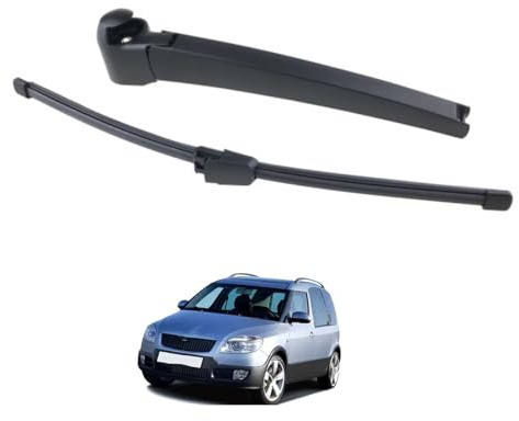 Heckscheibenwischer-Set für Skoda Roomster 2007-2013 OE: 6Q6 955 707 C/6Q6955707C, Hinten Wischerarm Wischerblatt Komplett-Set für Heckscheibe
