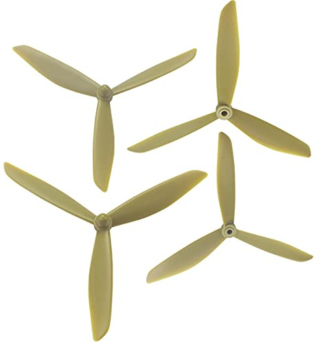 QASULER for HUBSAN, 501S X4 HS700 Verbesserte Dreiecksfahne MJX B3 PRO B2SE Rc Quadcopter Drone (MJX Bugs 3) Reparaturteile Zubehör Ersatzpropellerblätter für Drohnen(Gold)