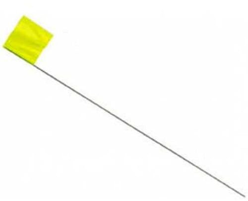 IRWIN Tools Stake Flags, 2.5-inch by 3.5-inch by 21-inch, Yellow, 100-pack (2034205)