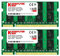 Komputerbay 4GB 2X 2GB DDR2 533MHz PC2-4200 PC2-4300 DDR2 533 (200 PIN) SODIMM Laptop Memory