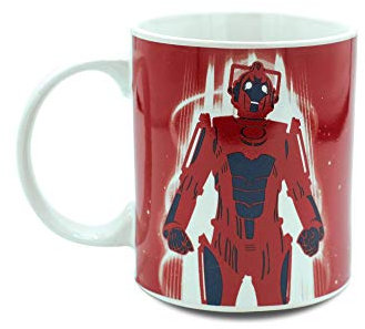 Doctor Who Red Cyberman Ceramic Coffee Mug