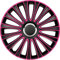 Autostyle Pp 5137P Set Di 4 Copricerchi Lemans 17 Pollici Nero/Rosa