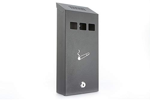 Sterling CIG1BK 147 x 323 x 60mm Powder Coated Cigarette Bin Black