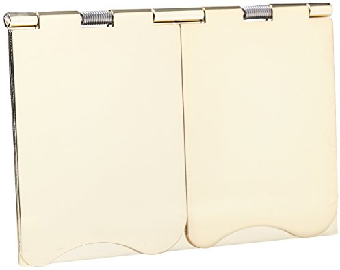 Knightsbridge FPAV9UPBW 13A 2G Unswitched Floor Socket-Polished Brass