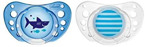 Chicco Succhietto Physio Air Bimbo in Caucciù, 16-36 Mesi, 2 Pezzi, Colori Assortiti