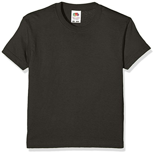 Fruit of the Loom Unisex Kids Original T. T-Shirt, Light Graphite, 14-15 Years (Manufacturer Size:36)