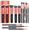 BS-MALL Makeup Brushes Premium Synthetic Foundation Powder Concealers Eye Shadows Makeup 14 Pcs Brush Set, Rose Golden, 1 Count