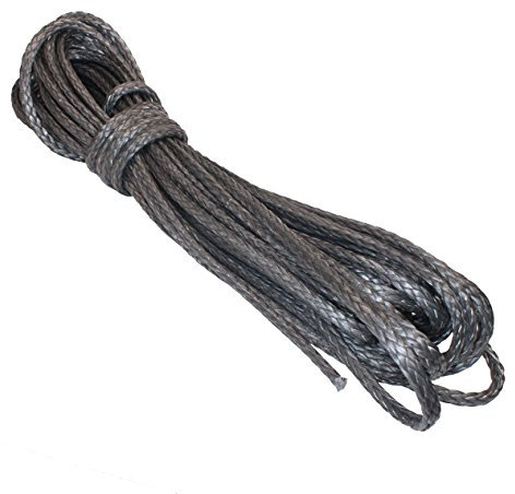 HTF - Dyneema Pro Tauwerk Seil 5mm - 5m, geflochten, Carbon grau