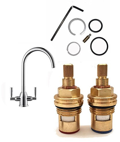 Komplett Repair Ersatzteile Kit – Auslauf O Ring Dichtungen & Kartusche Ventil Paar für FRANKE Basel