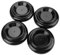 4Pcs Piano Foot Pads, Kunststoff Pianos Caster Cups Anti Rutsch Anti Noise Schuhe Bein Pad für vertikale Upright Piano