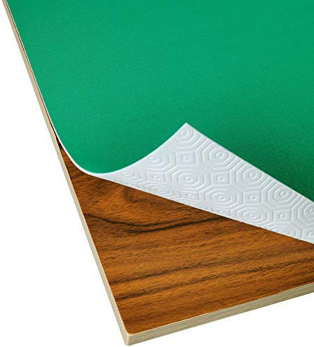 DecoHomeTextil Heimtextilmanufaktur Tischpolster Pokermatte Pokertuch Pokertischauflage Poker Grün Breite & Länge wählbar 120 x 110 cm Tischschutz Tischbelag Tischschoner