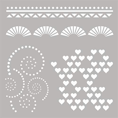 Sweet Dixie Schablone, Mylar, blickdicht, mittelgroß