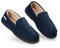 Dunlop Moccasins Slippers Men | Moccasin Loafers Faux Sheepskin Slippers with Rubber Sole | Classic Memory Foam Plush House Slippers | Breathable Indoor Outdoor Shoes | Gifts for Men (11 UK, Navy)