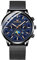 Unendlich U Herren Uhr Analog Chronograph 30 M Wasserdicht Quarz Uhr Armbanduhr Nachleuchtende Multifunktionszifferblättern Kalender Stoppuhr für Mann Business Uhren mit Edelstahlgewebe