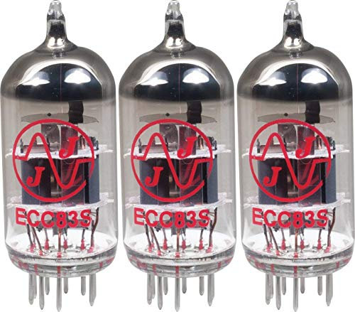 JJ 12AX7 / ECC83 Preamp Vacuum Tubes (Three Pack) New Version