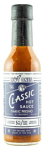 Hot Ones The Classic Garlic Fresno Edition Salsa picante