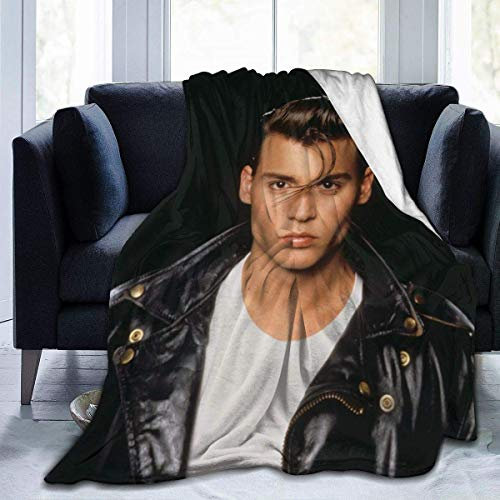 Yaxinduobao Johnny Depp Ultra-Soft Micro Fleece Decke Home Decor Warmwurf Decke für Couch Bed Sofa 50 'x 40'