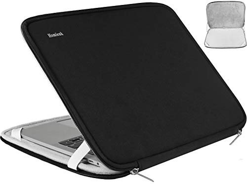 Laptop-Hülle 15,6 Zoll (39,6 cm), langlebig, stoßfest, Schutzhülle, Klapptasche, Aktentasche, Tragetasche, kompatibel mit HP, Asus, Lenovo, Acer, Notebook, Computer, Ultrabook, Chromebook, Schwarz