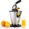 SENYA Presse Agrumes Electrique, Bras Levier, en Acier Inoxydable, 0.7L, 160W, INOX, Noir