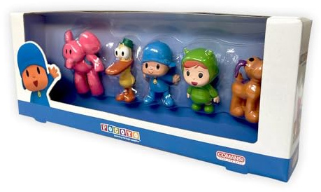 Comansi - Pocoyo Collection Set mit 5 Figuren: Pocoyo, Elly, Ente, Loula Nina