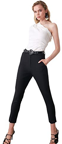 Trendyol Black Cigarette Pants - Short - Chino - Femme
