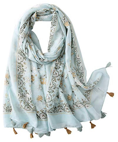 FAIRYGATE Schal Damen Grün Seidenweich und Federleicht Stola Eleganter Halstuch Premium Polyester Tuch Pflegeleichtes Schaltuch Schals & Tücher für Frauen 18231