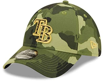 New Era - MLB Tampa Bay Rays 2022 Armed Forces Day 39Thirty Stretch Cap Farbe Camouflage, Größe M-L