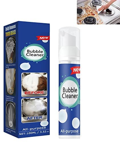 All-Purpose Bubble Cleaner,Rheineule Schaumreiniger,Bubble Cleaner Schaum,Multifunktionaler Blasenreiniger,Spülfreies Allzweck-Reinigungsspray,Hartnäckiges Fett- und Schmutzentfernungsspray (100ml)