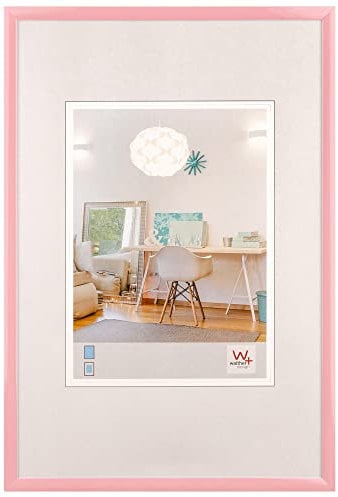 walther design New Lifestyle KV070Q Cadre Photo en Plastique, 50 x 70 cm, Rose