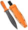 ODENWOLF W-SowCatcher - Großes Jagdmesser aus D2-Stahl - Großes Feststehendes Messer mit Scheide - Zweischneidiges Schwert mit TPE-Griff - Full Tang Survival Messer für Outdoor Aktivitäten