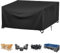 FYHDSH Garden Furniture Cover Waterproof, 280x140x90cm, Patio Set Cover, Garden Table Cover, Rectangular Garden Table Covers, Waterproof, Windproof, Anti-UV Outdoor Table Cover (Black)