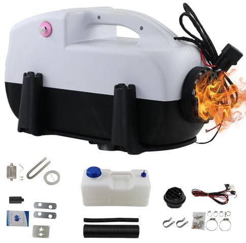 TRAGLO Riscaldatore ad Aria Diesel 12/24V 5KW Riscaldatore da parcheggio con Monitor LCD Riscaldatore per Camper a Basso consumo di Carburante per Camion Camper Barche Bus Auto