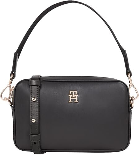 Tommy Hilfiger Damen Henkeltasche Distinct Camera Bag mit Schulterriemen, Schwarz (Black), Einheitsgröße