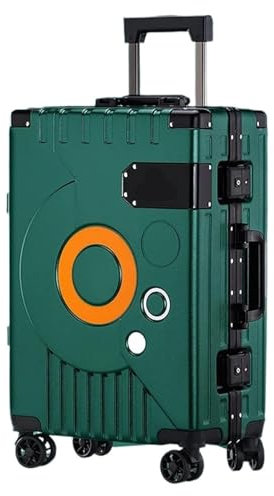 TOTIKI Koffer Hartschalengepäck Mit Schloss, Spinner, Aluminiumrahmen, Trolley, Universalrad Rollkoffer (Color : D, Size : 20 inch)