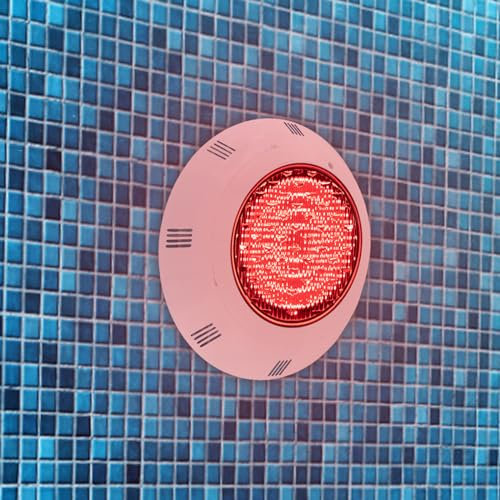 Apriltop 36W Poolbeleuchtung Unterwasser, 12V Runde Unterwasserleuchte Led mit Fernbedienung, IP68 Wasserdichte Teichbeleuchtung für Garten Pool Badewanne Aquarium