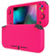 eXtremeRate PlayVital Coque Protection pour Switch Lite avec Capuchon Joystick pour Nintendo Switch Lite et Cover Boutons & Protecteur d'Écran Verre Trempé-Rose Brillant