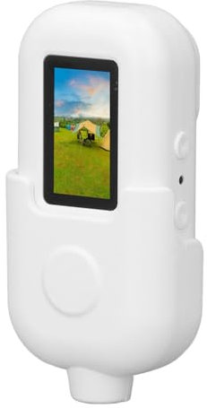 Jectse Am Körper Getragene 1080P-Kamera, Tragbarer Videorecorder mit 140-Grad-Weitwinkelobjektiv, Bewegungserkennung, WiFi-Videokamera, Tragbarer Camcorder (White)