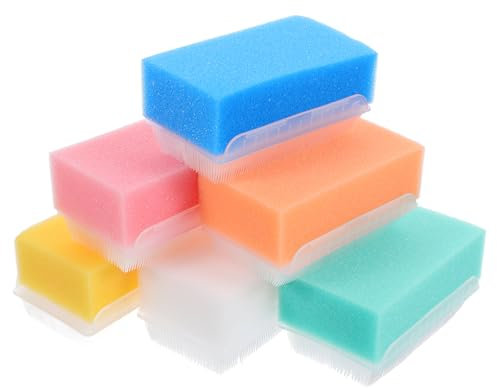 FRCOLOR 6pcs Sensory Brush Touch Massage Brush Calming Brush Autisms Brush Therapressure Brush Cradle Cap Brush Sensory Body Brush Scalp Scrubber Brush for Sensory