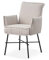 B&D home Esszimmerstuhl JÜRGEN, Schreibtischstuhl Polsterstuhl Loungesessel für Esszimmer, Wohnzimmer, Büro, Industrial modern elegant Design, Weiß, 11129-WEIS-1